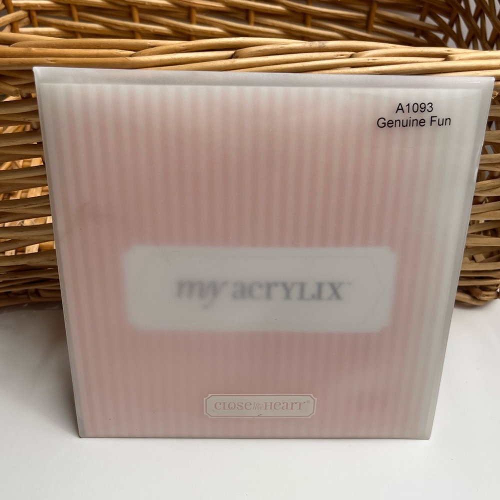Close to My Heart My Acrylix Stamp Set- Genuine Fun Number A1093